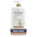 Ivory Body Wash, Deeply Moisturizing, 24hr Nourishing Hydration, Soothes Itchy Dry Skin, Made with Shea Butter Blend, Free of Dyes Heavy Perfumes Parabens & Phthalates, Oatmilk Scent, 27 oz