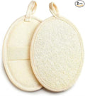 Natural Loofah Sponge Exfoliating Body Scrubber, Body Scrubbers for Shower,Made with Eco-Friendly and Biodegradable Shower Luffa Sponge - 2 Count (1 Pack)
