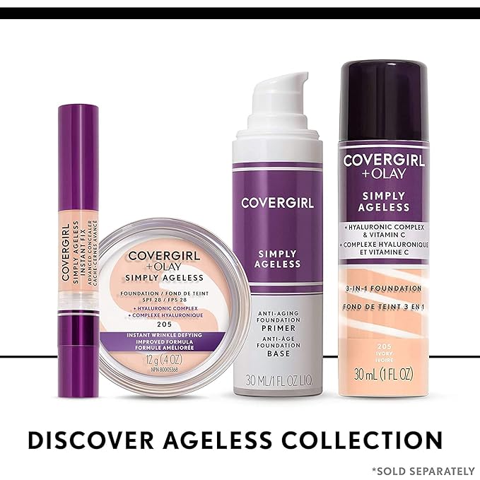 COVERGIRL Simply Ageless Makeup Primer, 1 Fl Oz, Pack of 1