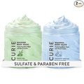 Curie Whipped Body Wash Two Pack, Coconut Nectar and White Tea, Moisturizing Cream Body Cleanser, Sulfate Free, Paraben Free, Vegan, 8 oz Each