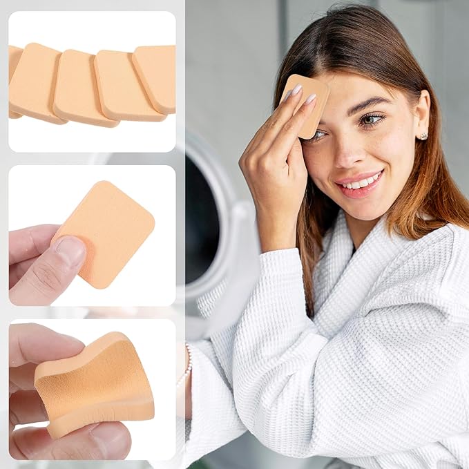 25 Pcs Makeup Sponge Square Make Up Face Soft Sponge Makeup Applicator Sponge Lady Makeup Foundation Puff for Dry and Wet