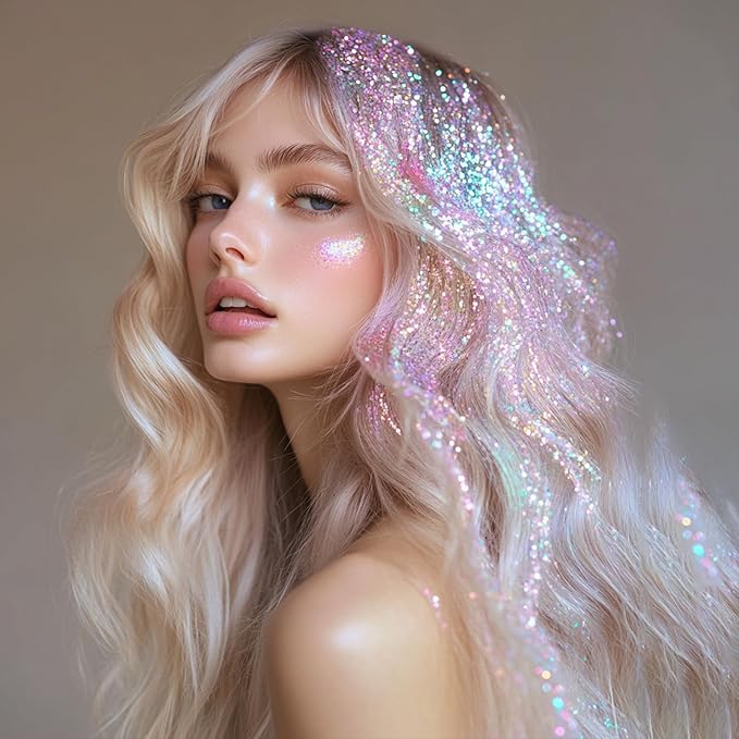 14 Colors Body Glitter,Face Glitter Makeup for Kids Women,Sparkly Chunky Hair Glitter for Eye Lip Nails,Mardi Gras Glitter Makeup Face Paint,Singer Concerts Disco Rave Festival Accessories