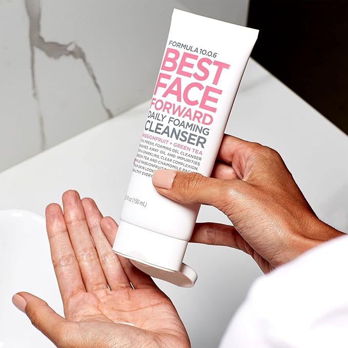FORMULA 10.0.6 - Best Face Forward Daily Foaming Cleanser for Clear Complexion, Washes away Oil and Impurities, 5 fl oz (150ml)