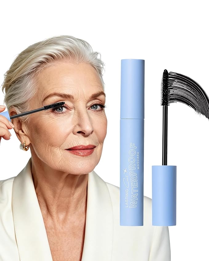 Mascara for Older Women 60 Plus,Black Mascara Volume Length Curling with Thinning Lashes,Waterproof & Long Lasting No Clumping,Hypoallergenic Formula for Sensitive Eyes,Mother's Day Present
