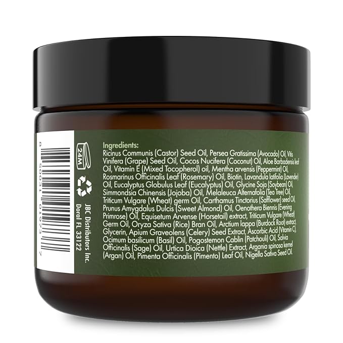 Sunny Isle Rosemary Mint Hair & Strong Roots Butter 2oz - Biotin, Jamaican Black Castor Oil