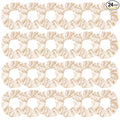Silk Satin Scrunchies for Women Girls 24 PCS Hair Scrunchies Silk Satin Hair Ties for Thick Hair Bulk Hair Ties Hair Accessories