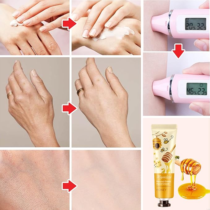 5 Pack Natural Fruit Fragrance Hand Cream for Dry Hands,Moisturizing Hand Care Cream Hand Lotion Travel Gift Set,Travel Size Hand Lotion Set for Men and Women-30ml