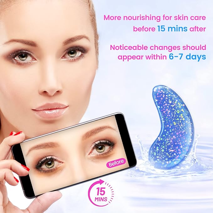 Under Eye Patches (24 Pairs) - Eye Masks for Wrinkles, Puffy Eyes, Dark Circles, Eye Bags, Under Eye Mask for Refreshing, Revitalizing, Mothers Day Gifts for Mom, Birthday Gift for Teenage Girls