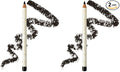 Pacifica Waterproof Eyeliner Pencil Jet Black Eye Liner Longwear, Smudge-Proof, Vegan & Cruelty-Free Eye Makeup Vegan & Cruelty-Free (Shade Jet Black) Ophthalmologist Tested (Pack of 2)