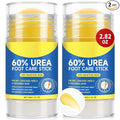 2 Pack Urea Cream 60% plus Salicylic Acid 2%, Maximum Strength Urea Foot Cream, Moisturizing Foot Balm Stick, Callus Remover & Dead Skin Exfoliator for Dry Cracked Feet, Heels, Hands, Knees Elbow