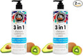 SO COZY 3 in 1 Kids Shampoo + Conditioner + Body Wash (16 Fl Oz) Gentle,Hydrating Hair & Body Cleanser with Keratin,Vitamin B5,& Kiwi Extract,Paraben-& Sulfate-Free,(Pack of 2)
