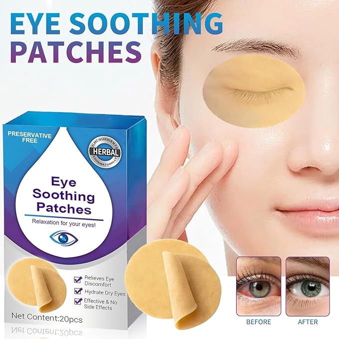 Eye Care Patch 20PCS Eye Pads for Tired Eyes & Dry Eyes Eye Cooling Pads for Puffy Eyes, Office Eye Relief & Refresh Refresh and Revitalize Tired Eyes