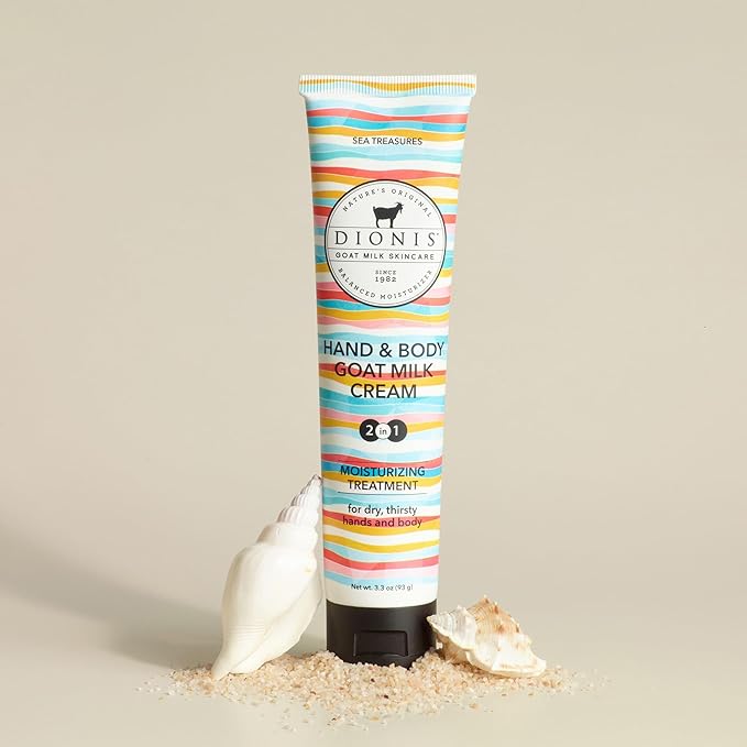 Dionis Goat Milk Hand & Body Cream Sea Treasures 3.3oz (Pack of 1)