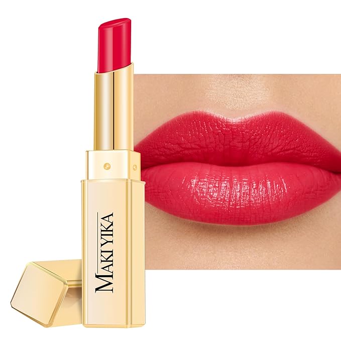 MAKI YIKA Moisture Red Lipstick for Women Hydrate Tinted Lip Balm for Mother's Day Dry Cracked Lips Sheer Lipstick Lip Tinted Glossy Finish,MA066 Raspberry