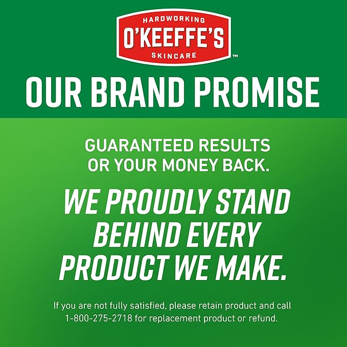 O’Keeffe’s Hardworking Body Lotion, Daily Hydration for Dry Skin, 12 oz Pump (1 Pack) Non Greasy & Unscented, Lightweight Fast Absorbing Formula