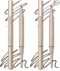 SHEGLAM Dual-Sided Eyebrow Pencils Cream Waterproof Long Lasting Eye brow Pen Makeup - Auburn (Pack of 2)