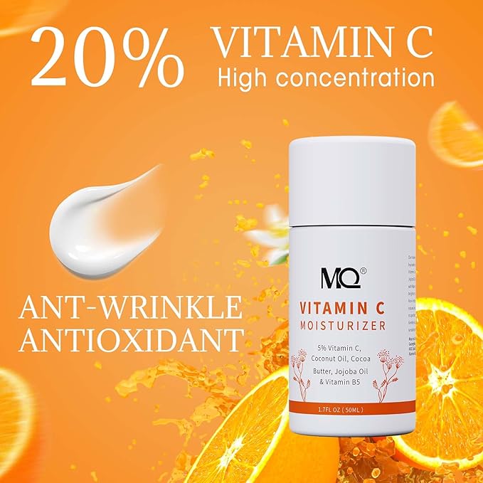MQ Vitamin C Cream Visibly Brightening Body Lotion | Vitamin C Moisturizer Care Body Cream, Revitalizes Dull-Looking Skin, Promotes A Glowing Complexion