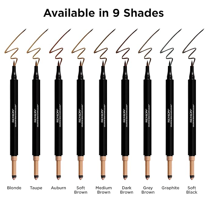 Revlon Colorstay Shape & Glow Eye Brow Marker and Highlighter, Soft Brown (0.02 Oz (Marker), 0.008 Oz (Highlighter)),1 Count