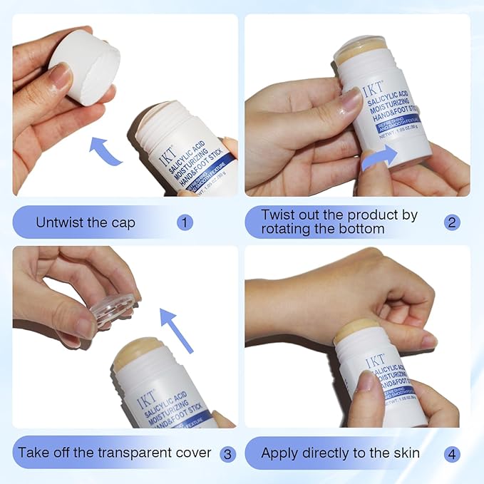 Professional Repair Heel Balm Stick -2 pcs, for dry cracked feet treatment, intensive foot repair, refreshingly smooth non-greasy texture