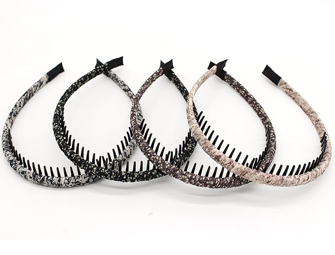 JOBAND fashion hair accessories for women non slip headband for women Suitable Daily Use,Spa,Parties and Yoga(pack of 4)