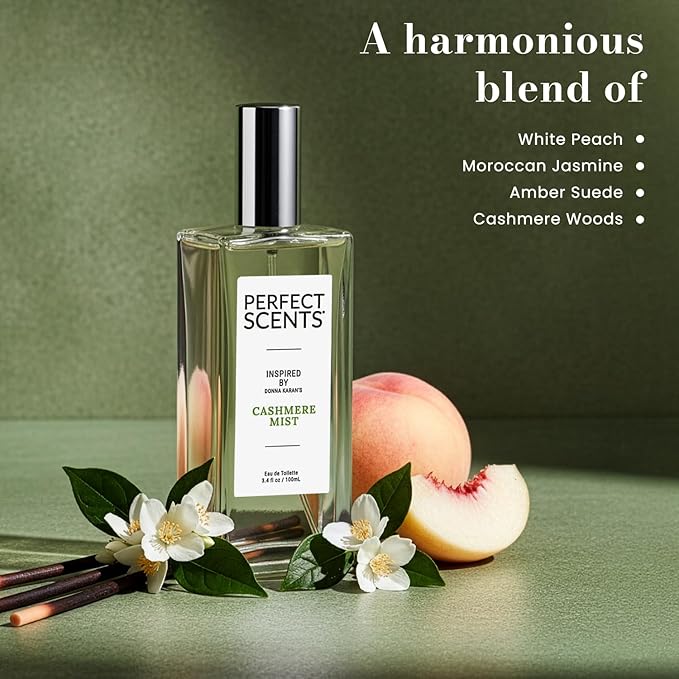 Perfect Scents – Inspired by Donna Karen’s Cashmere Mist Eau de Toilette, 3.4 fl oz