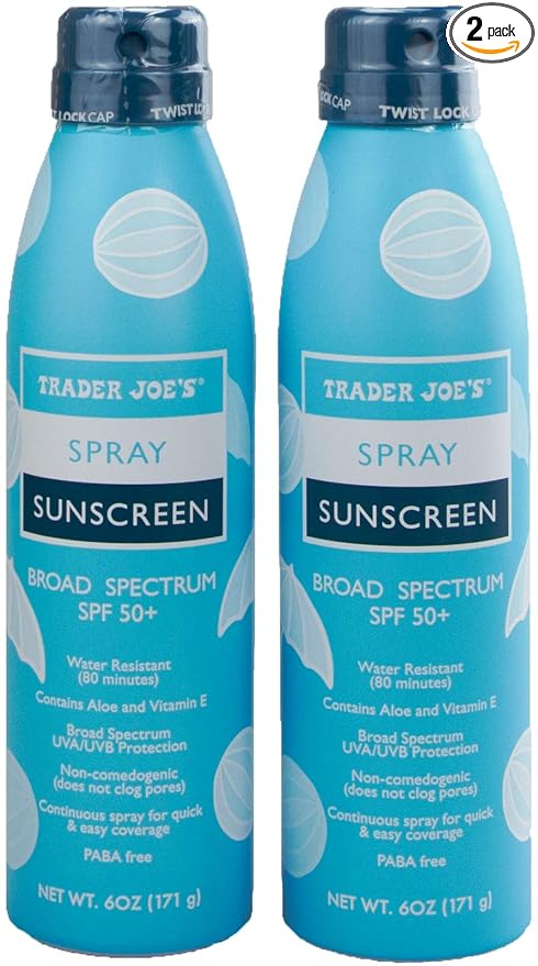 Trader Joe's Nourish Spray Sunscreen SPF 50+ Broad Spectrum (2-Pack)