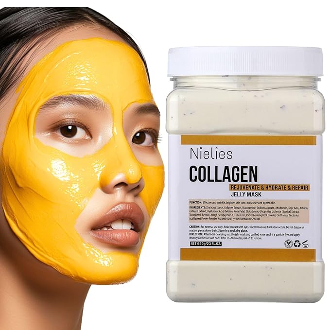 Hydro Jelly Masks for Facials, Jelly Mask Powder, Esthemax Hydro Jelly Mask, Moisturizing& Hydrating 23 Fl Oz (Collagen)