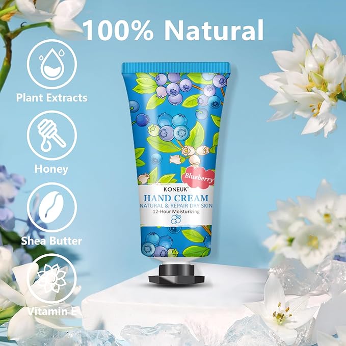 KONEUK 16 Pack Hand Cream Gifts Set, Bulk Hand Lotion Travel Size for Dry Cracked Hands, Hand Cream for Mothers Day Gifts, Teacher Appreciation Gifts, Nurses Week Gifts and Bridal Shower Gifts