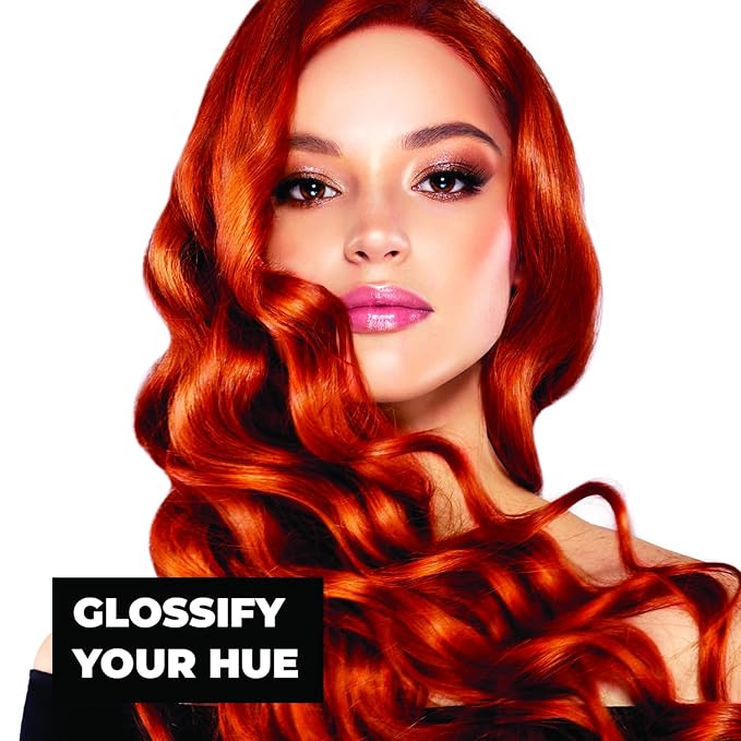 Keracolor High Shine Tinted Hair Gloss, In-Shower Hair Glaze, Sheer Color-Enhancing Glossing Treatment, Auburn, 8 Fl Oz