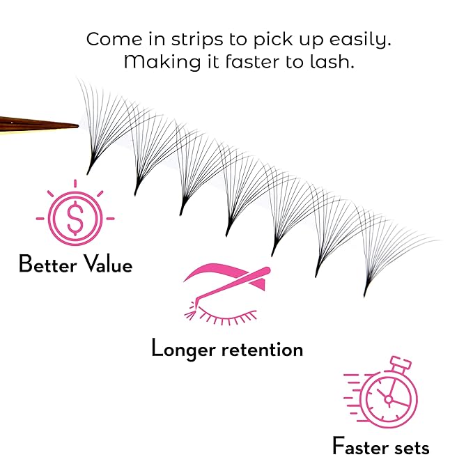One V Salon Pro 14D Ultra-Speed Promade Fans,1000 Premade Extreme Mega Volume Lash Fans | C Curl | 0.05 | 9–15 mm Mixed Lengths | Thin Base, Fast Application Eyelash Extensions(Ultra 14D-0.05-C Curl)