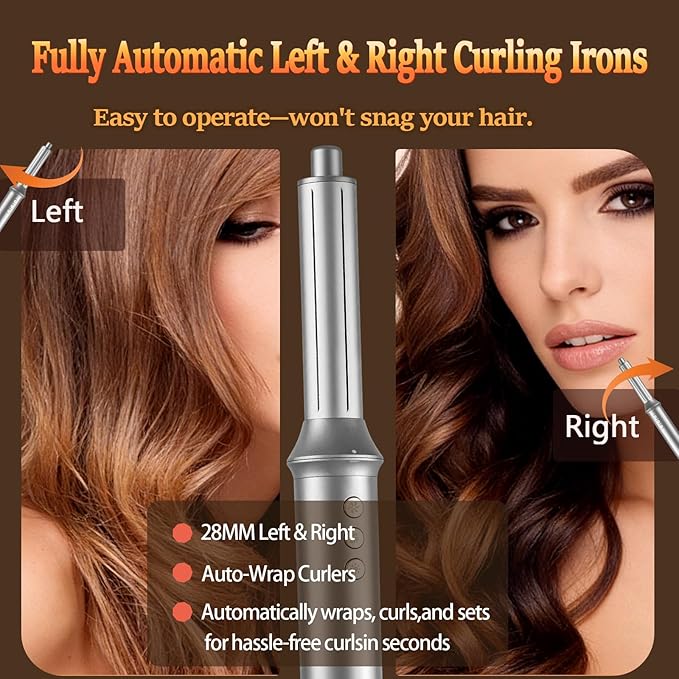 SIGBOT 5-in-1 Hair Dryer Styler | Professional Blow Volumizing Brush | 300M Negative Ions Frizz-Free | Powerful Motor | Complete Hair Styling Tool Kit with Curling, Straightening, Drying (ZCY892-B)