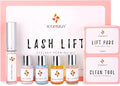 ICONSIGN Lash Lift Kit, Professional Salon Semi-Permanent Curling Eyelash Perm Kit with Lash Shields, Eye Gel Pads and Brushes