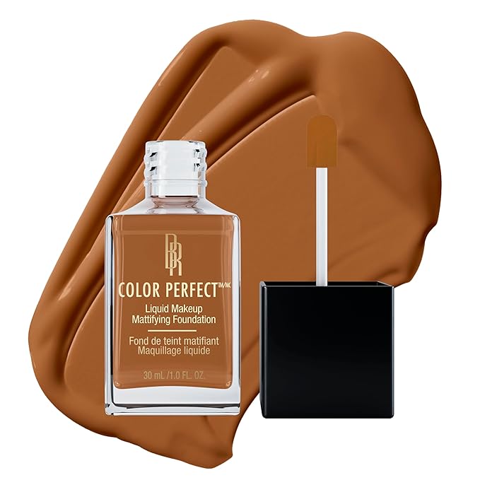 Black Radiance Color Perfect Liquid Full Coverage Foundation Makeup, Haute Cocoa, 1 Ounce