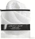 African Net Sponge Authentic for Exfoliating - Extra Knots for Deep Cleansing & Back Scrubbing - Body Scrubber Washcloth for Women & Men - Daily Shower Exfoliator for Smooth, Glowing Skin(White)