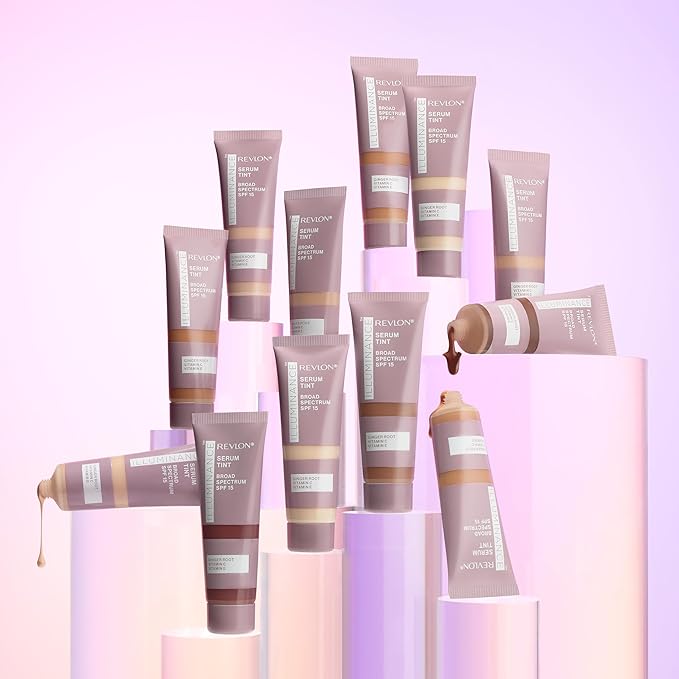 Revlon Illuminance Tinted Serum, Triple Hyaluronic Acid, Evens Out Skin Tone Over Time and Hydrates All Day, SPF 15, 313 Light Tan, 0.94 fl oz.