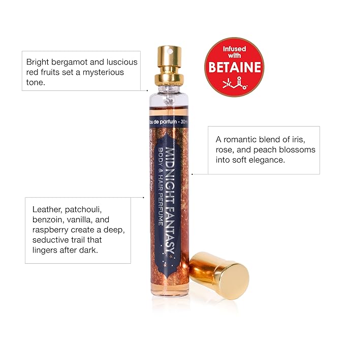 Esha Body & Hair Perfume Mist - Eau de Parfum for Women - Infused with Betaine - (MIDNIGHT FANTASY)
