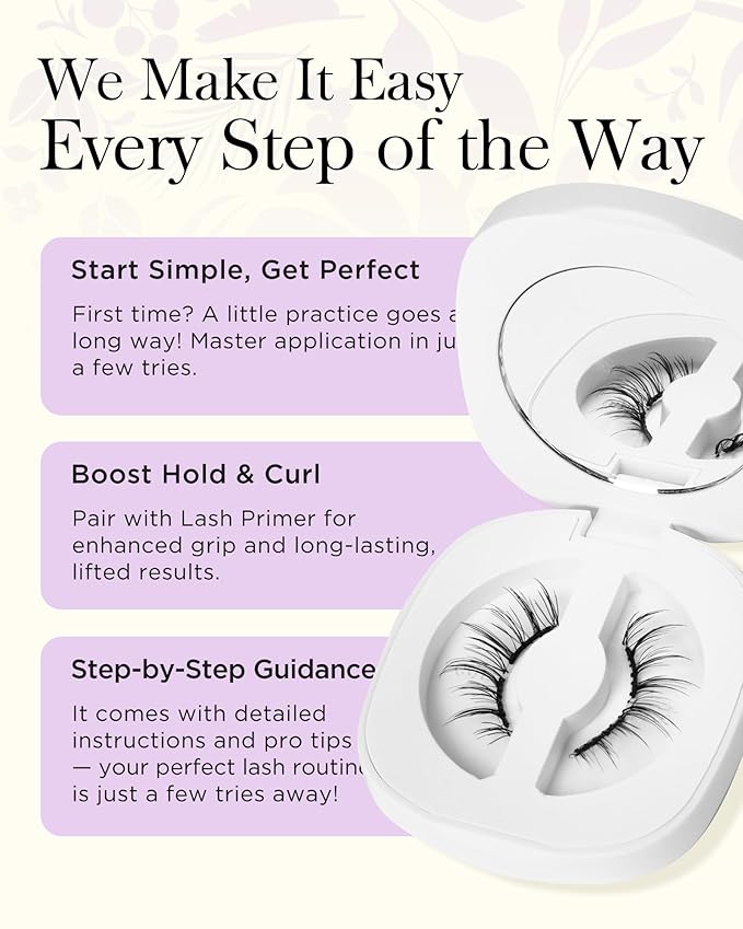 BEYELIAN Magnetic Eyelashes with Applicator, Soft Magnetic Lashes Natural Look Upgrade Lash Fixer Comfortable & Secure Fit Easy to Apply Reusable (CS101+Lash Fixer)