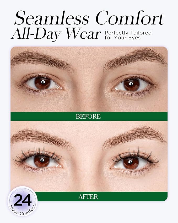 BEYELIAN Magnetic Eyelashes with Applicator, Upgrade Soft Magnetic Lashes Portable Magnetic Eyelashes Natural Look, Reusable, No Glue Needed Fales Eyelashes for Eye YT25 (All-In-One & Comfortable)