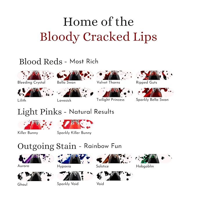 SushyGlowCosmetics 8ML Bloody Lip Tint- Lip Stain - Vampire Lip Stain - Water Tint - Blood Tint - Blood Stain - Vampy - Goth Lip (Twilight Princess)
