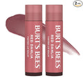 Burt's Bees Mothers Day Gifts, Lip Tint Balm with Long Lasting 2 in 1 Duo Tinted Balm Formula, Color Infused with Deeply Hydrating Shea Butter for a Buildable Finish, Red Dahlia (2-Pack)