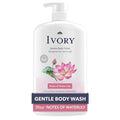 Ivory Body Wash, Designed for the Whole Family, Gentle Formula, Free of Dyes Heavy Perfumes Parabens Phthalates & Silicones, Designed for Skin's pH, Water Lily Scent, 35 oz