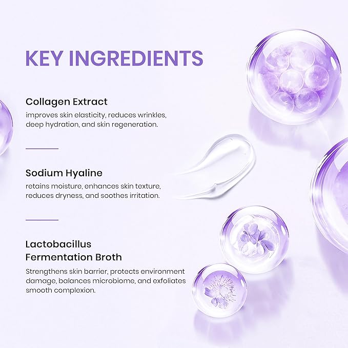 Deep Collagen Overnight Face Mask | Hydrating Anti Aging Gel Mask for Fine Lines Wrinkles & Firming | Pore Tightening Moisturizing Facial Treatment for All Skin Types