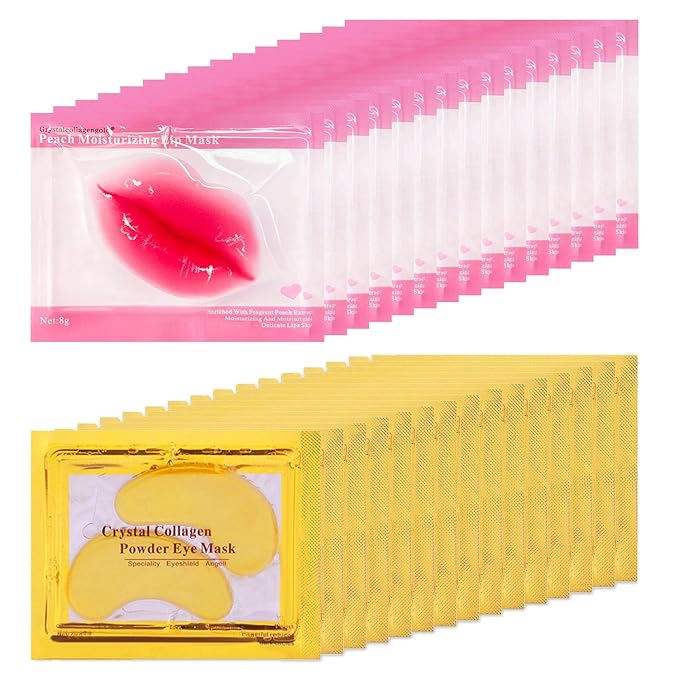 30 Pairs Lip Mask & Eye Mask, Under Eye Patches for Puffy Eyes, Bachelorette Party Favors, Bridesmaid Gifts, Bulk Gifts, Eye Patches for Women, Birthday Party Favors, Bachelorette Party Accessories
