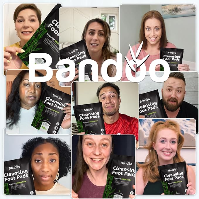 Bandoo Original Foot Pads – Premium Natural Foot Care Pad, Comfortable Overnight Application for Men & Women - 10 Count
