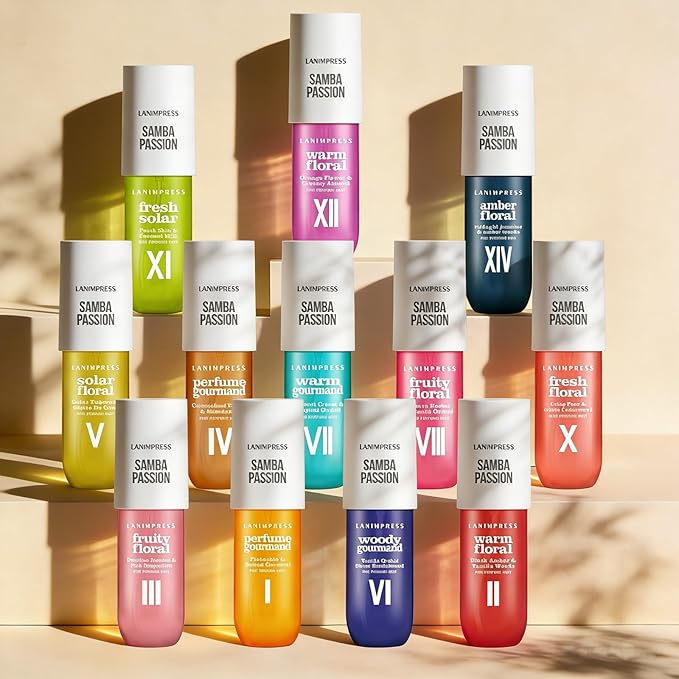 2 Pack 6 fl oz Hair Mist and Body Spray for Women（Eau De Parfum）,Irresistible Sunshine Vanilla Perfume No.1，With Notes of Caramel Vanilla,Pistachio