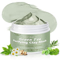 Green Tea Mask, Natural Clay Mask for Face, Deep Pores Cleansing, Oil Control, Moisturizing & Hydrating with Green Tea Extract & Kaolin Clay, Antioxidant Green Tea Face Mask Skincare(3.52 Ounce)