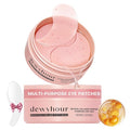 dewyhour Retinol Collagen Firming Hydrogel Patches - Under Eye Patches for Puffy Eyes & Dark Circles, Moisturizing Eye Mask with Caffeine & Hyaluronic Acid, Gentle Korean Skincare