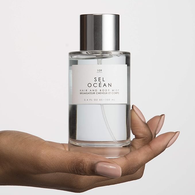 Le Monde Gourmand Sel Océan Hair & Body Mist for Women, Hair Perfume & Body Spray, Honeysuckle Muguet Pink Sea Salt Scent, Vegan & Cruelty Free, 3.4 fl oz (100 ml)