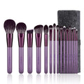 Makeup Brush Set, EIGSHOW Professional Makeup Brushes Kit Foundation Powder Concealers Eye Shadows Makeup 15 Piece for Eye Face Liquid Cream Cosmetics Brushes Kit, Gift for Women, Travel Set(Purple)