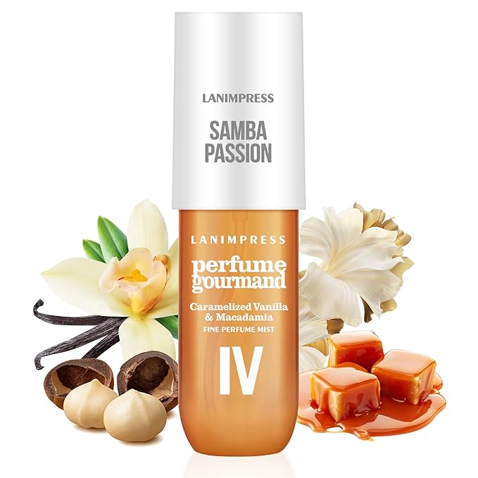 Body Spray, Hair Fragrance Mist for Women, 2 Pack Travel Size Set, No.2 Warm Floral & No.4 Perfume Gourmand,Each 3 Fl Oz, Total 6 Fl OZ